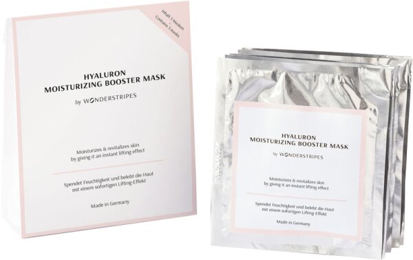 Wonderstripes Hyaluron Bio Zellulose Gesichtsmaske 5 Bögen von Wonderstripes