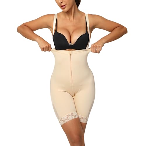 Wonderwear Damen Body Shapewear aus Deutschland mit verstellbarem Schultergurt und Reißverschluss (Gr. S - XL) (XL) von Wonderwear