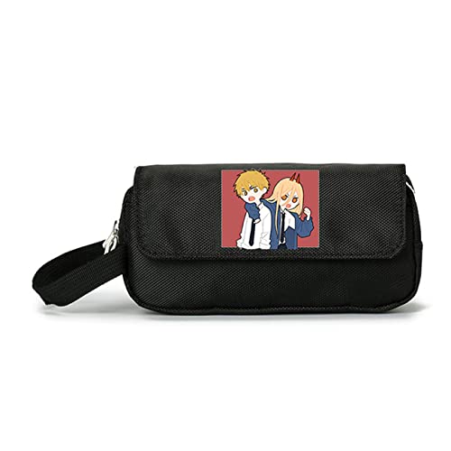 Wondi Chains-aw Man Anime Pencil Case, Boys Double Layer Pen Case Bag, Pencil Pouch for School Students Kids-20.5x5.5x9.5cm||Multicolor 8 von Wondi