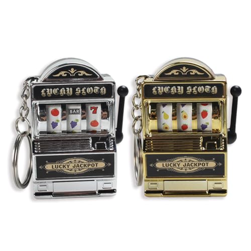 Wondramble 2 Stück Mini Slot Maschine Schlüsselanhänger,Las Vegas Souvenirs,Casino-Liebhaber,Partyspiele,Casino-Themen-Geschenke Wondramble 2 Stück Mini Slot Maschine Schlüsselanhänger,Las Vegas Souvenirs,Casino-Liebhaber,Partyspiele,Casino-Themen-Geschenke von Wondramble