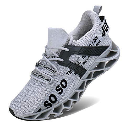 Wonesion Herren Trainer Atmungsaktive Slip-on Gehen Laufen Sportschuhe Stilvolle Mode Sneakers,3 Grau,42 EU Wonesion Herren Trainer Atmungsaktive Slip-on Gehen Laufen Sportschuhe Stilvolle Mode Sneakers,3 Grau,42 EU von Wonesion