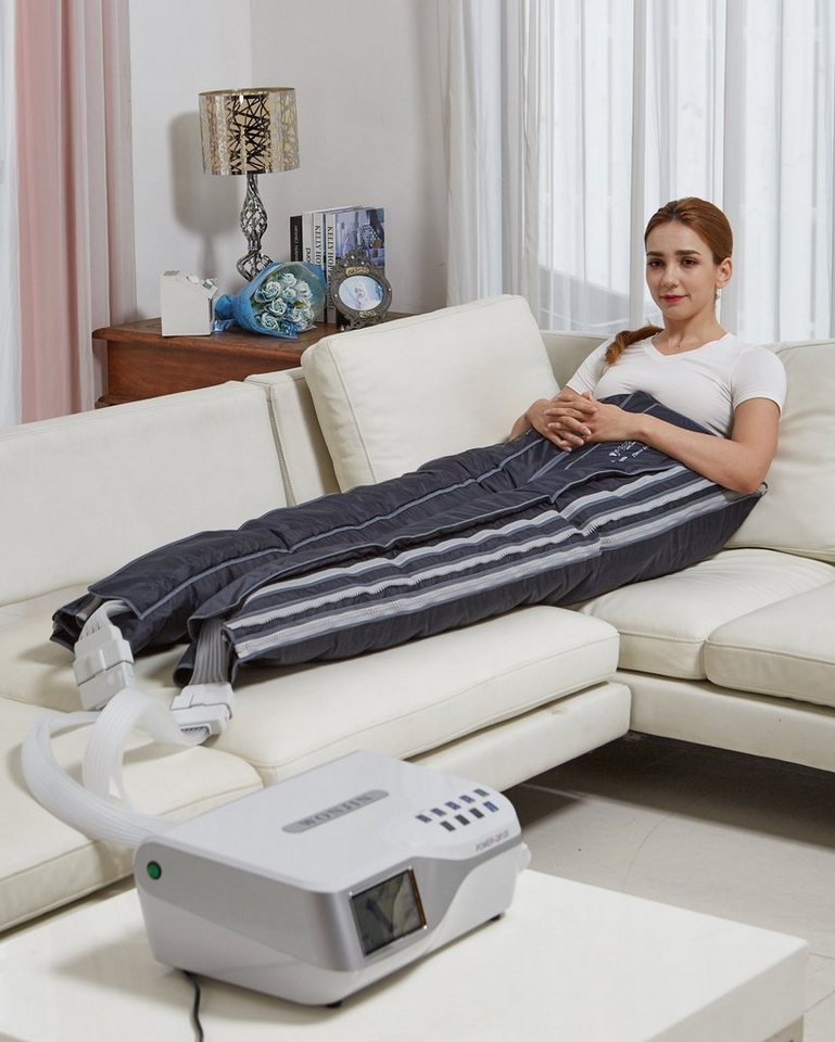 Wonjin Massagegerät Professionelles 12 Kammer Lymphdrainage Gerät Ganzkörperanzug Q8120, 12 Massagezonen, herausragende Qualität, professionelles Gerät von Wonjin