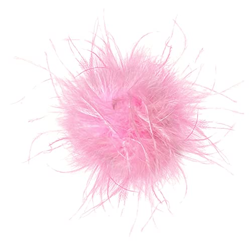 Wooauto Damen Federbrosche Mode Vintage Natürliche Flauschige Straußenfeder Brosche Braut Hochzeit Party Fascinator Hut Blume Federn Haarschmuck Schulter Zubehör Damen Damen Herren Corsage,Rosa von Wooauto