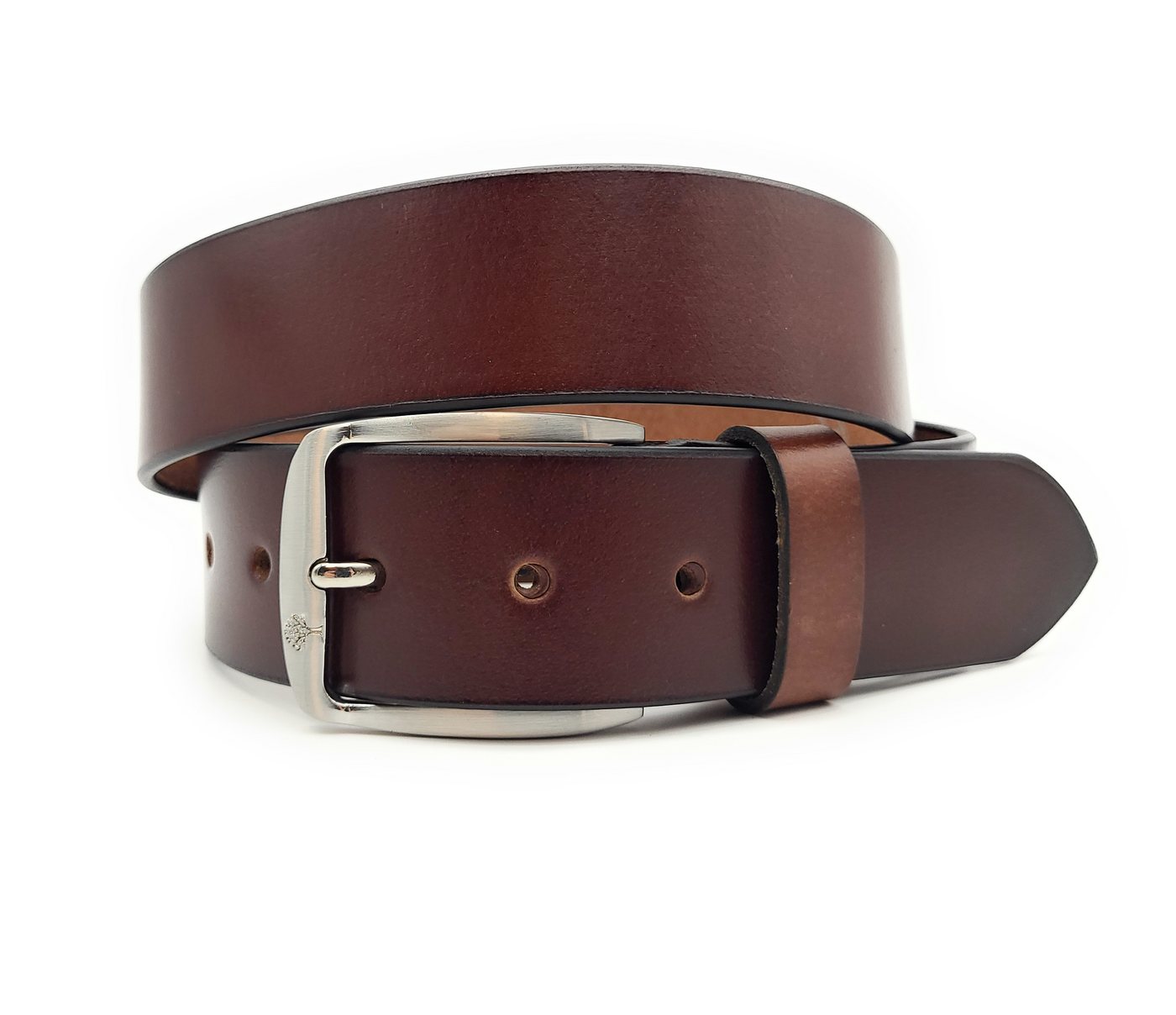 Wood Bag Ledergürtel Herren Gürtel Büffelvollleder Braun 40mm – Echtleder – klassisch von Wood Bag