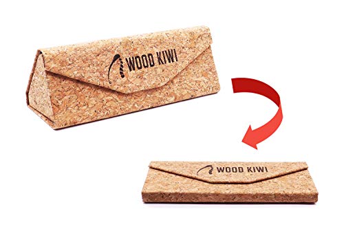 Wood Kiwi® Brillenetui aus Naturkork (vegan und faltbar) von Wood Kiwi