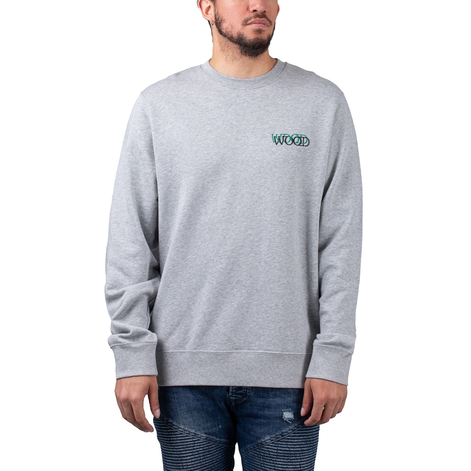 Wood Wood Hugh Logo Sweatshirt von Wood Wood