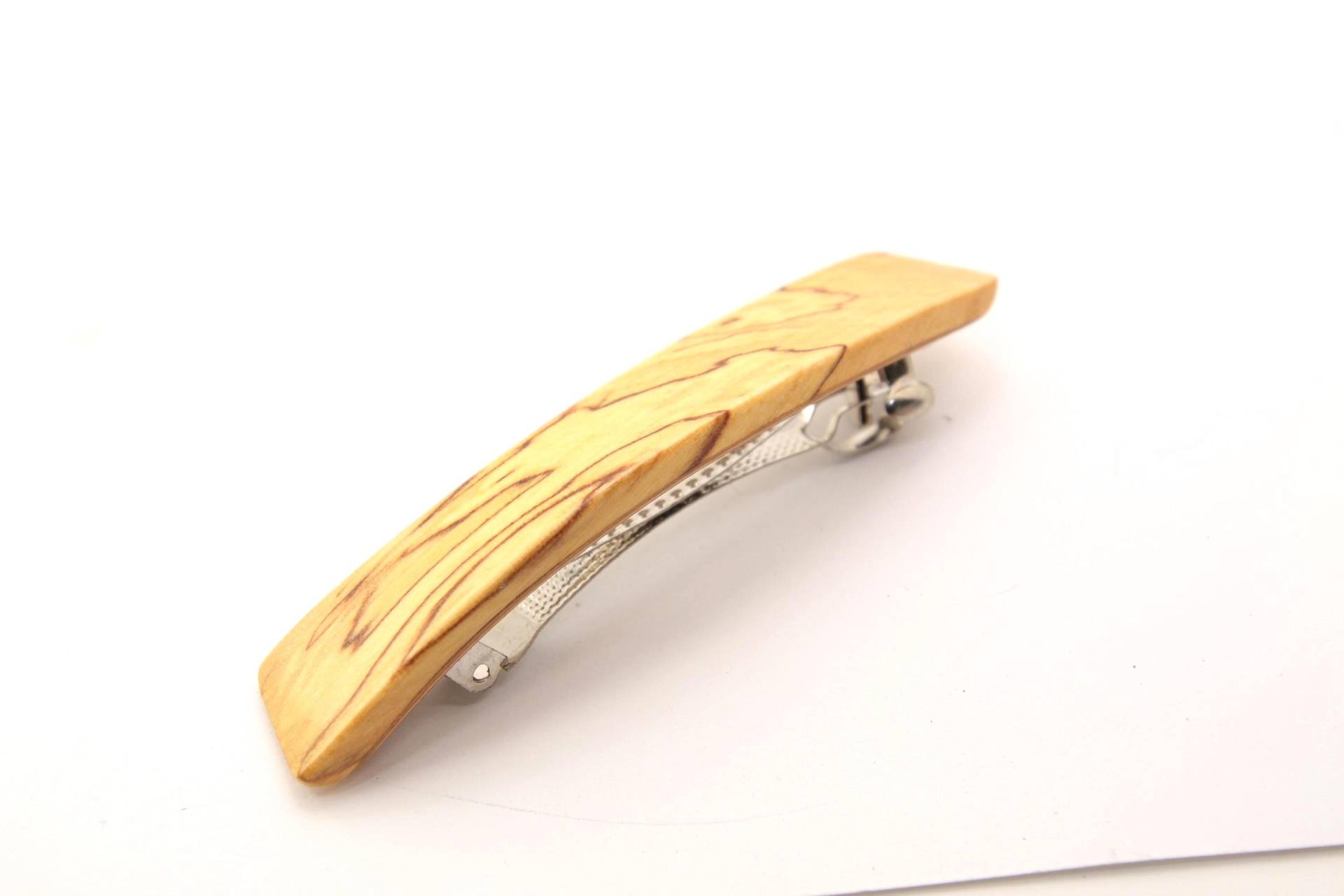 Haarspange, Holzhaarspange, Haarspange Aus Holz, Haarklammer/Kleinere Spangengröße | 70mm Marorierter Birke von WoodArtGermany