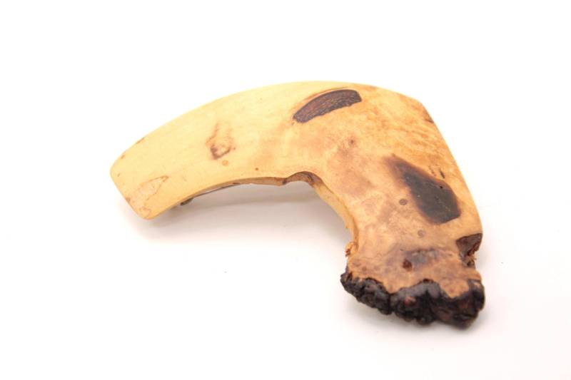 Haarspange, Holzhaarspange, Haarspange Aus Holz, Haarklammer/Kleinere Spangengröße | 70mm Maserbirke Mit Naturrand von WoodArtGermany