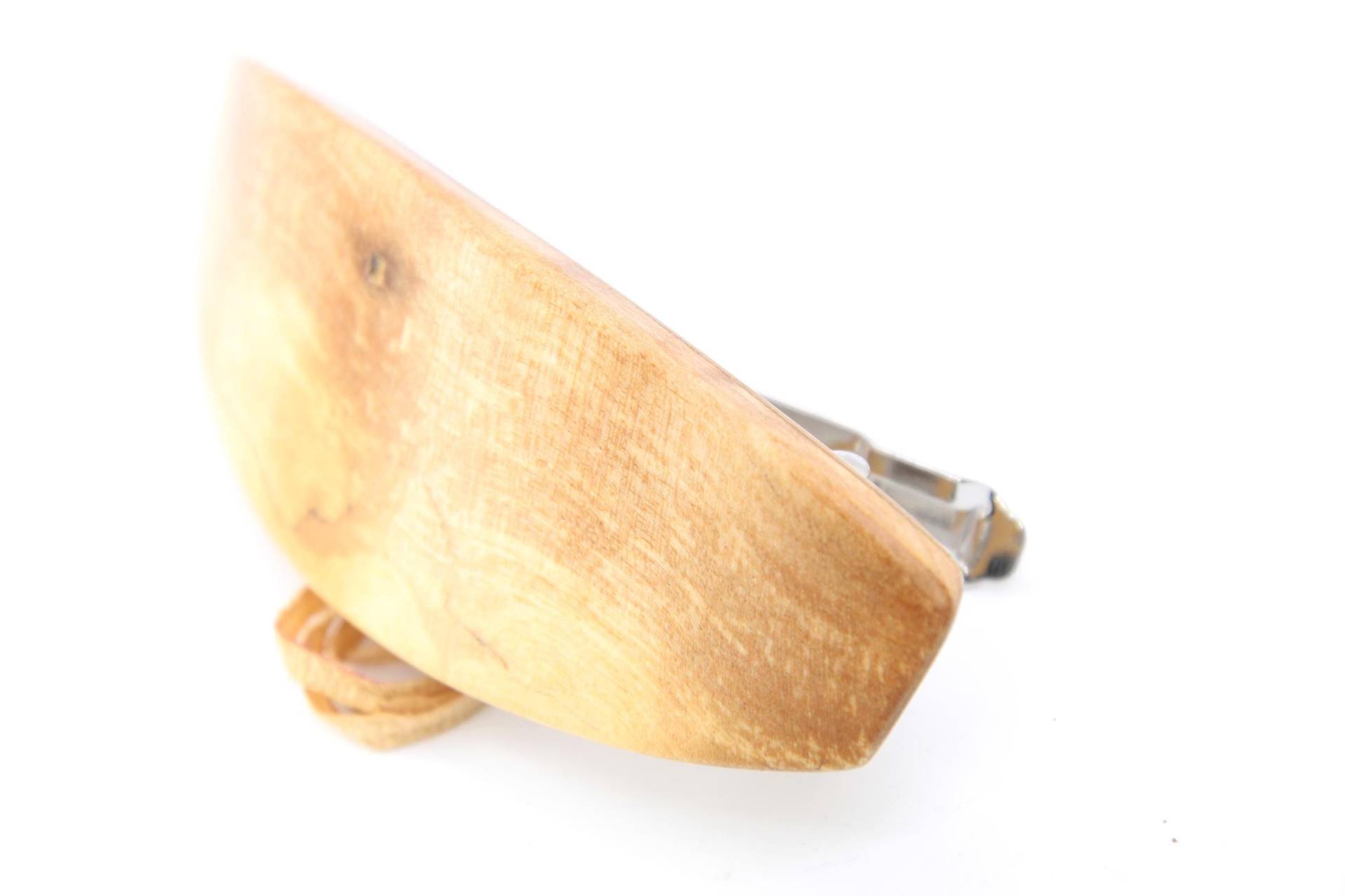 Haarspange Aus Holz, Hölzerne Haarspange, Haarklammer, Haarklemme Holz/Normale Größe 80mm Marmorierte Buche von WoodArtGermany