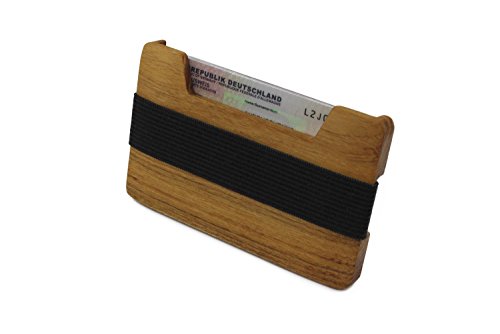 Kreditkartenetui und minimalistische Geldbörse aus Holz | Portemonnaie mit Geldklammer | Geldscheinklammer und Kartenetui | Unikat - Original von WOODBI® (Akazie ohne Logo) Kreditkartenetui und minimalistische Geldbörse aus Holz | Portemonnaie mit Geldklammer | Geldscheinklammer und Kartenetui | Unikat - Original von WOODBI® (Akazie ohne Logo) von WoodBi