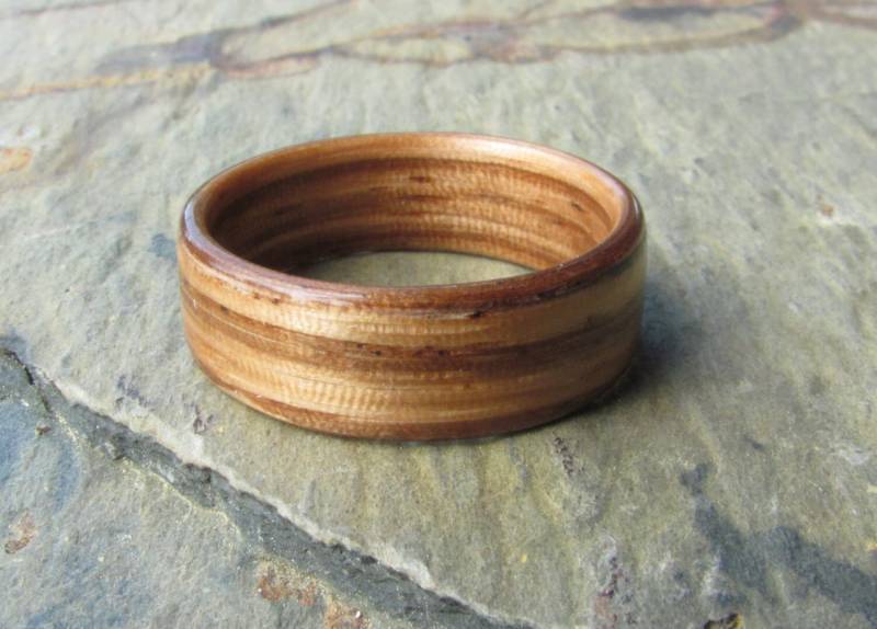 Zebrano Bugholz Ring Zebrano Bugholz Ring von WoodFlexDesign