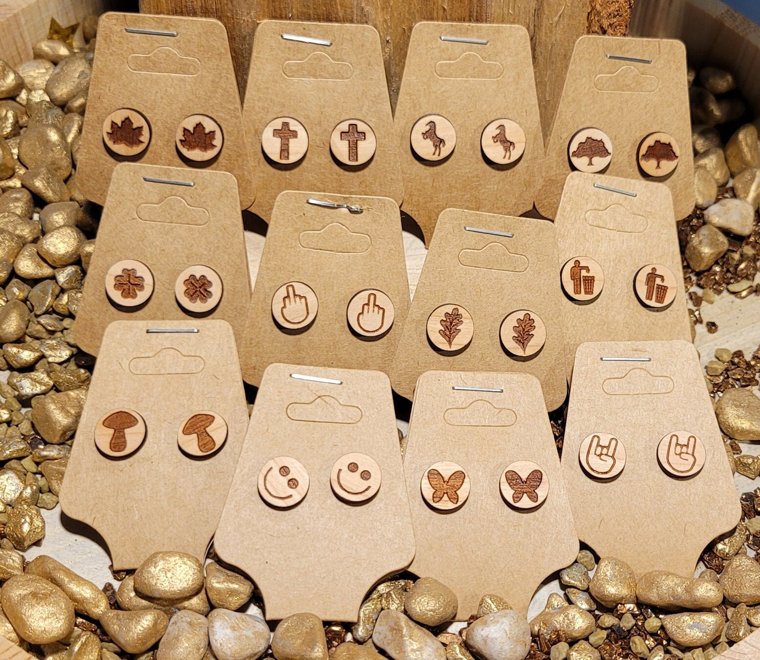1 Paar | 2Stück Ohrstecker Aus Kirsch-Holz Mit Edelstahl Ohrstecker. 12mm Durchmesser Und 2mm Stark. Massivholz, Ohrring 1 Paar | 2Stück Ohrstecker Aus Kirsch-Holz Mit Edelstahl Ohrstecker. 12mm Durchmesser Und 2mm Stark. Massivholz, Ohrring von WoodMetalArtShop