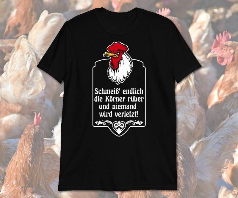 Lustiges Huhn | Hahn Hühner T-Shirt von WoodPlanet25