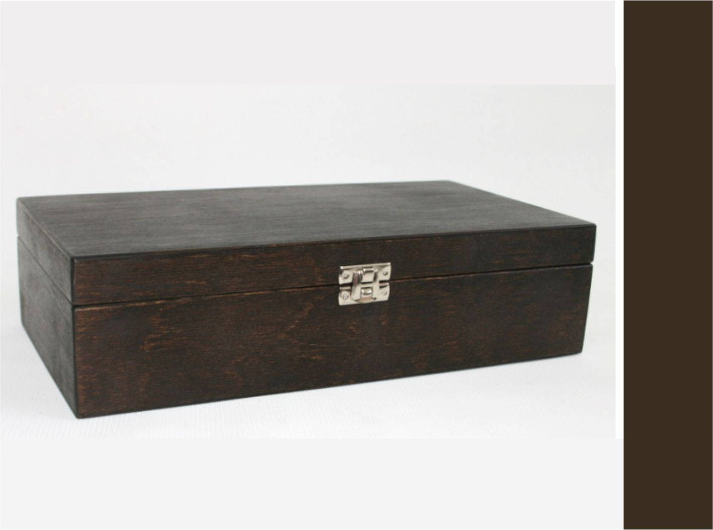 Holzkiste Mit 8 Fächern Dunkelbraune Holzkiste, Schmuckaufbewahrung Holzkiste Mit 8 Fächern Dunkelbraune Holzkiste, Schmuckaufbewahrung von WoodPower