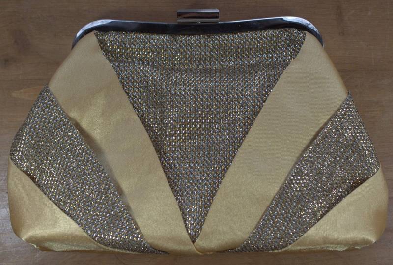 Abendtasche Handtasche Clutch Für Cocktailkleid Abendkleid Gold 70Er 80Er 70S von WoodStockShop
