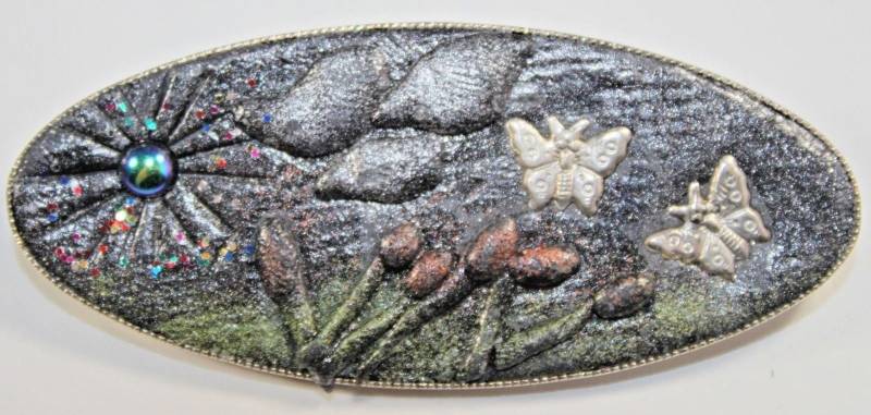 Brosche Anstecknadel Anstecker Modeschmuck 80Er 80S 90Er 90S Vintage von WoodStockShop