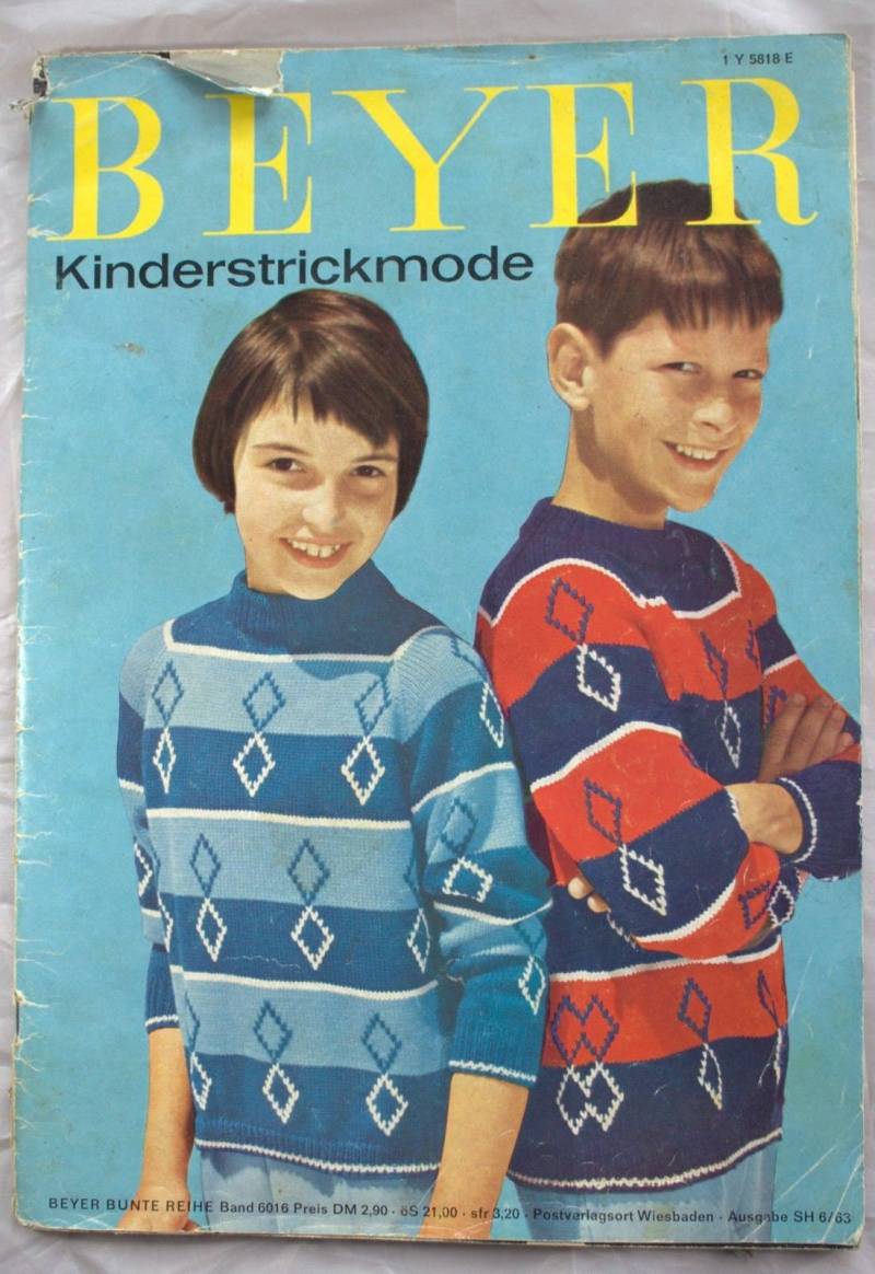Zeitschrift 1963 Geschenk 65. Geburtstag Beyer Kinderstrickmode 60Er 60S Vintage Handarbeiten von WoodStockShop