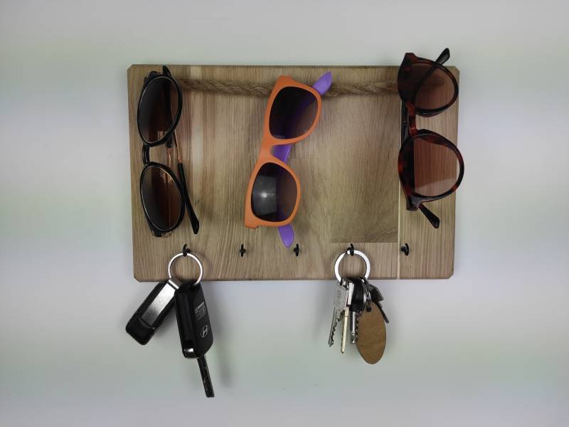 Sonnenbrillenhalter Aus Holz, Schlüsselhalter Personalisierter Holz Sonnenbrillenhalter Aus Holz, Schlüsselhalter Personalisierter Holz von WoodStyleDeutschland