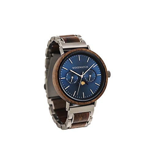 WoodWatch Cobalt Acacia | Holzuhren für Herren - Armbanduhr Holz männer Premium | Wood Watch for Man | umweltfreundliches Produkt, wir Pflanzen 1 Baum für Jede Uhr von WoodWatch