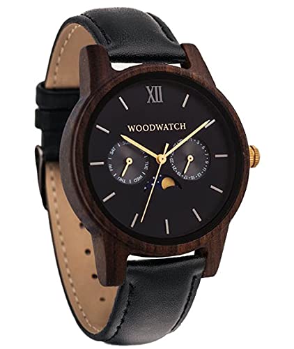 WoodWatch Dark Forest Jet | Holzuhren für herren - armbanduhr holz männer Premium | Wood watch for man | umweltfreundliches Produkt, wir pflanzen 1 Baum für jede Uhr WoodWatch Dark Forest Jet | Holzuhren für herren - armbanduhr holz männer Premium | Wood watch for man | umweltfreundliches Produkt, wir pflanzen 1 Baum für jede Uhr von WoodWatch