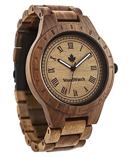 WoodWatch Oaklee Sandal | Holzuhren für Herren - Armbanduhr Holz männer Premium | Wood Watch for Man | umweltfreundliches Produkt, wir Pflanzen 1 Baum für Jede Uhr von WoodWatch