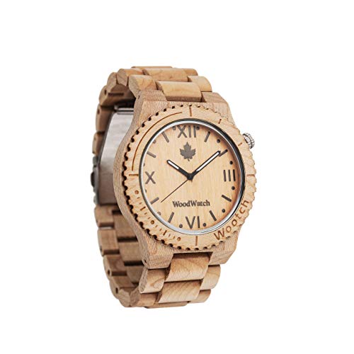 WoodWatch Wootch Maple | Holzuhren für Herren - Armbanduhr Holz männer Premium | Wood Watch for Man | umweltfreundliches Produkt, wir Pflanzen 1 Baum für Jede Uhr WoodWatch Wootch Maple | Holzuhren für Herren - Armbanduhr Holz männer Premium | Wood Watch for Man | umweltfreundliches Produkt, wir Pflanzen 1 Baum für Jede Uhr von WoodWatch