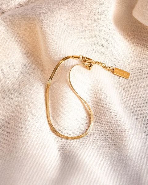 Woodcessories Goldarmband Audre mit 18 Karat Vergoldung von Woodcessories