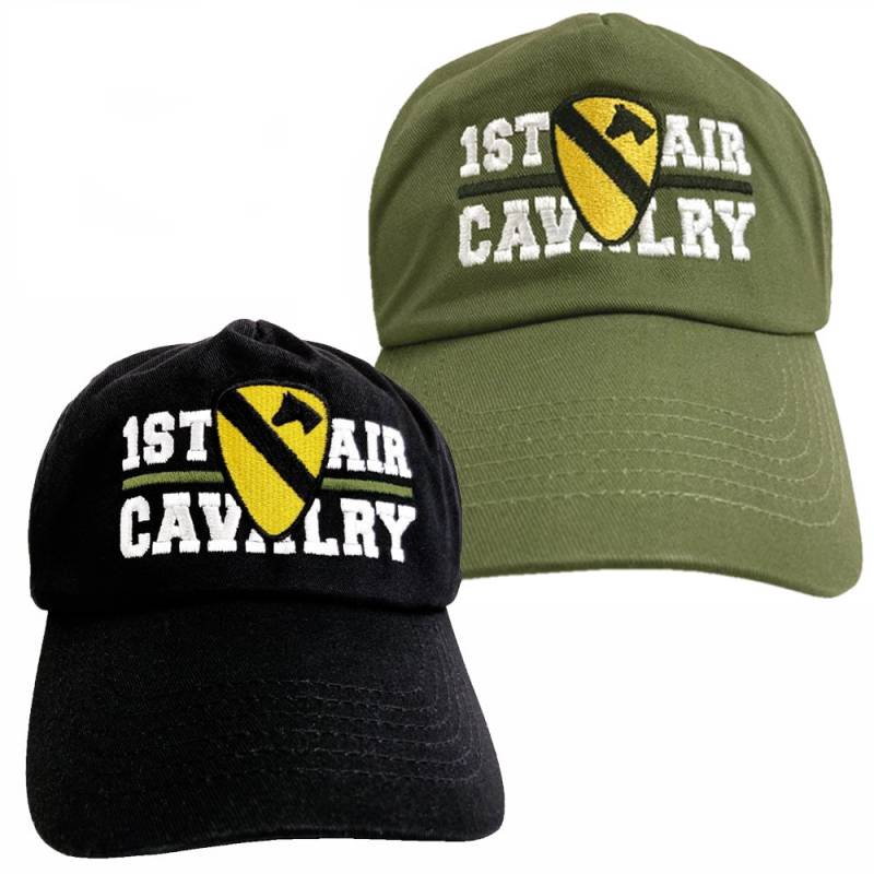 1st Air Cavalry Division Us Army Bestickte Verstellbare Baseballkappe in Schwarz Oder Grün von WoodenModelCompany