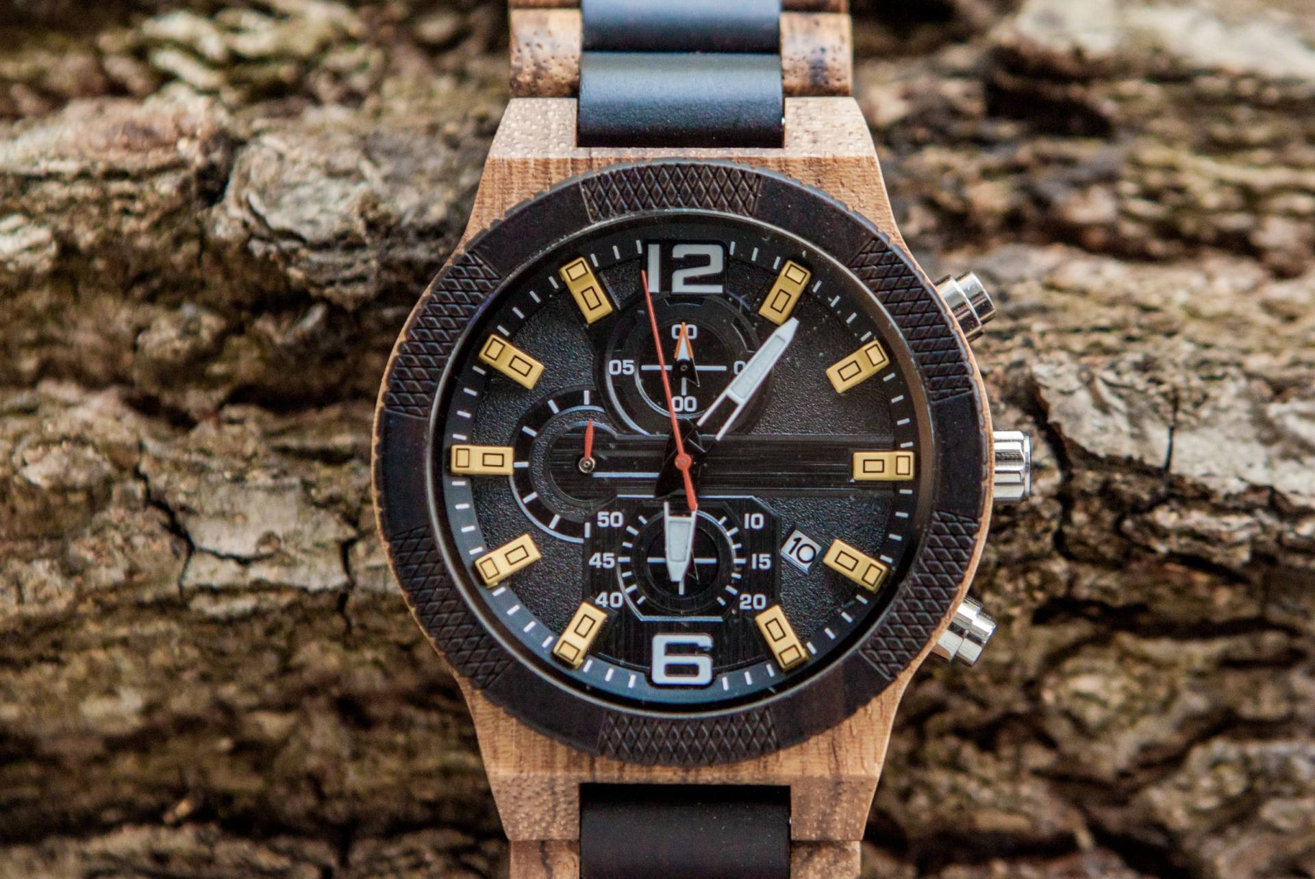 Gravierte Uhr Bräutigam, Personalisierte Herren, Holz Geschenk An Papa, Trauzeugen, Gravur, Trauzeugen von WoodenStudioCo