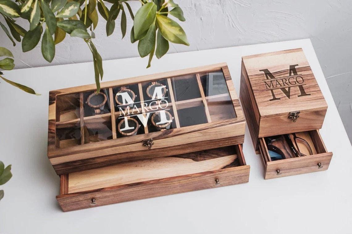 Uhrenbox Für 12 Uhr, Männer 4, 4 8 Uhr von WoodenStudioCo