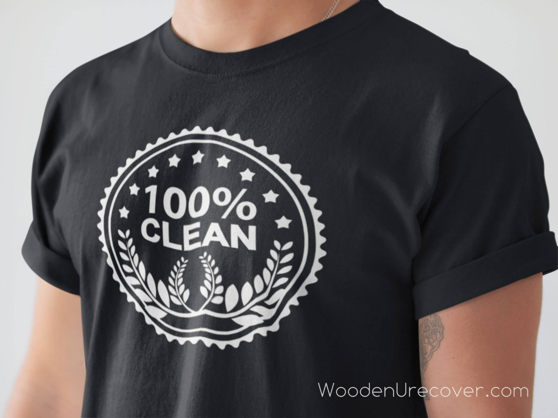 100% Sauber, 12-Schritt-Recovery-T-Shirts Für Männer Und Frauen in Na, Narcotic Anonymous Geschenke von WoodenUrecover