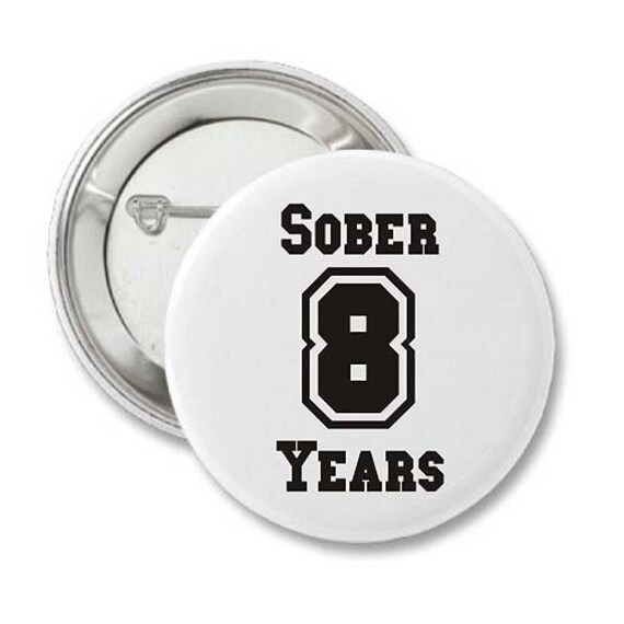 Aa Jahre Nüchterne Wiedergeburt Themed Pinback Button & Button-style Schlüsselanhänger, Anonyme Alkoholiker Neuheit Geschenke Für Männer Und von WoodenUrecover