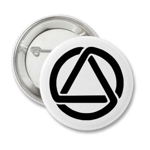 Anonyme Alkoholiker Symbol Button/Aa Kreis Dreieck Buttons & Schlüsselanhänger Nüchterne Geschenke Für Männer Und Frauen Neuheit Geschenk von WoodenUrecover