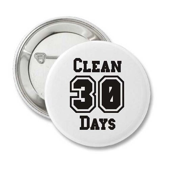 Na Clean Days Button & Schlüsselanhänger Im Knopfstil | Betäubmittel Anonyme Neuheit Geschenke Für Männer Und Frauen Time von WoodenUrecover
