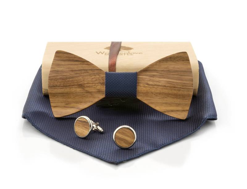 Holzfliege Butterfly Blau Von Woodenlove von WoodenloveshopDE