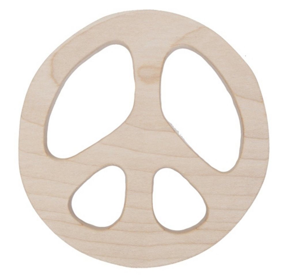 Woodenstory Beißring Beißring - Peace (FSC) Holzspielzeug Baby, alles FSC und 100% ökologisch von Woodenstory