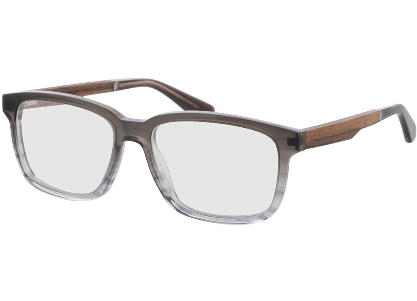 Woodfellas Optical Reflect macassar/black 53-16 Brillengestell inkl. Gläser, Herren, Vollrand, Eckig von Woodfellas