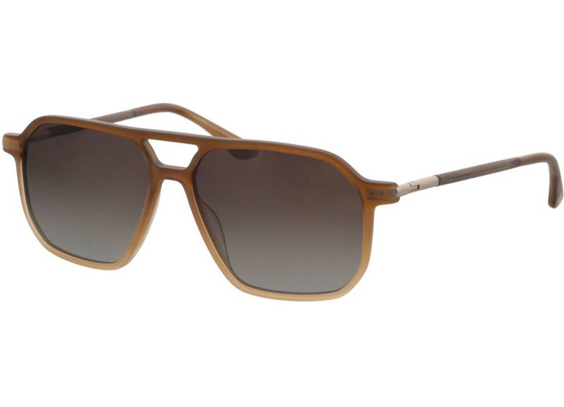 Woodfellas Sunglasses Jog curled brown 57-15 Sonnenbrille mit Sehstärke erhältlich, Herren, Vollrand, Pilot von Woodfellas