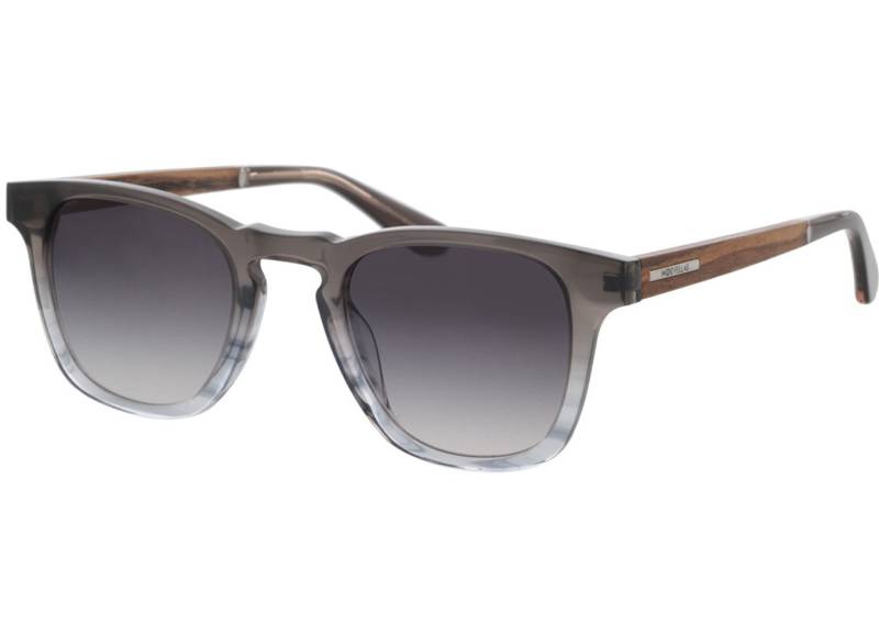 Woodfellas Sunglasses Mindset macassar/black 48-24 Sonnenbrille mit Sehstärke erhältlich, Herren, Vollrand, Eckig von Woodfellas