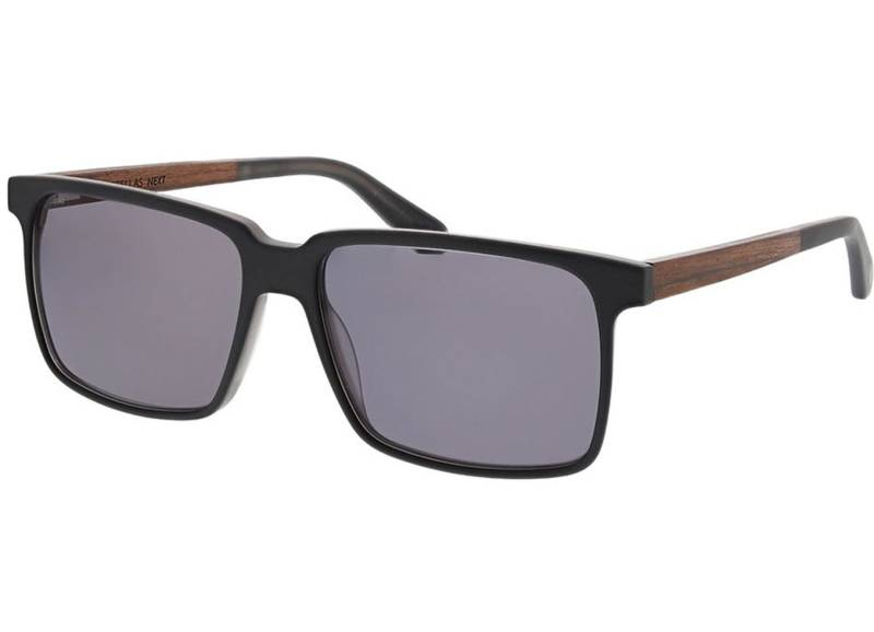 Woodfellas Sunglasses Next macassar/grey 57-16 Sonnenbrille mit Sehstärke erhältlich, Herren, Vollrand, Rechteckig von Woodfellas