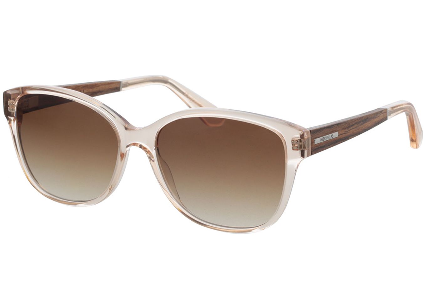 Woodfellas Sunglasses Rosenau macassar/crystal gold 54-15 Sonnenbrille mit Sehstärke erhältlich, Damen, Vollrand, Eckig von Woodfellas