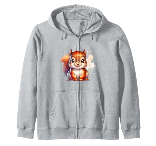 Lustiges Eichhörnchen-Waldtier-Design für Kinder Kapuzenjacke Lustiges Eichhörnchen-Waldtier-Design für Kinder Kapuzenjacke von Woodland Animals and Nature Gifts for Kids