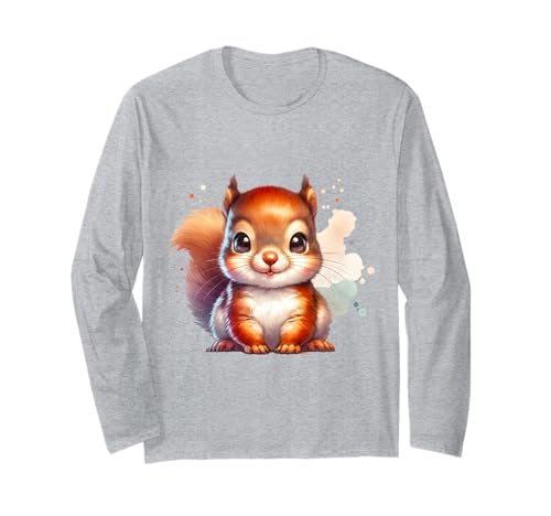 Lustiges Eichhörnchen-Waldtier-Design für Kinder Langarmshirt Lustiges Eichhörnchen-Waldtier-Design für Kinder Langarmshirt von Woodland Animals and Nature Gifts for Kids