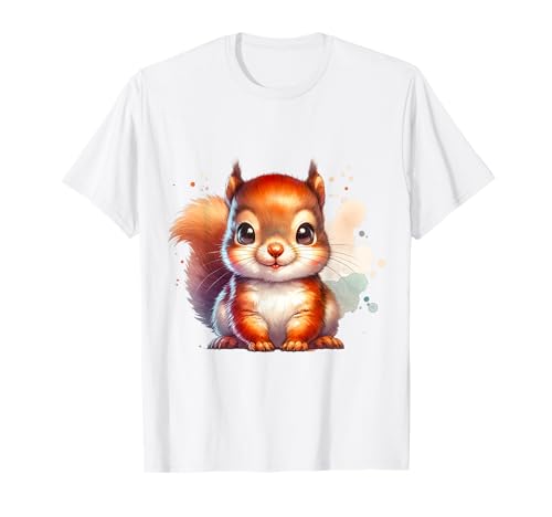Lustiges Eichhörnchen-Waldtier-Design für Kinder T-Shirt Lustiges Eichhörnchen-Waldtier-Design für Kinder T-Shirt von Woodland Animals and Nature Gifts for Kids