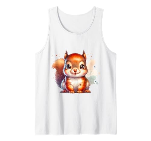 Lustiges Eichhörnchen-Waldtier-Design für Kinder Tank Top Lustiges Eichhörnchen-Waldtier-Design für Kinder Tank Top von Woodland Animals and Nature Gifts for Kids
