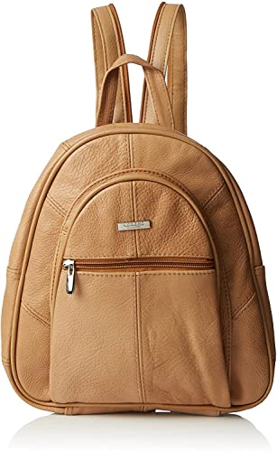 Woodland Leathers Modischer Damenrucksack, klein, schwarz, mit Anti-Diebstahl-Reißverschluss und Handtaschengriff, 2-in-1-Sling-Rucksack, hautfarben, Small-Medium Woodland Leathers Modischer Damenrucksack, klein, schwarz, mit Anti-Diebstahl-Reißverschluss und Handtaschengriff, 2-in-1-Sling-Rucksack, hautfarben, Small-Medium von Woodland Leather