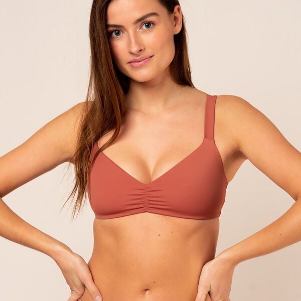 Woodlike Ocean Ruffle Bikini Top - Uni von Woodlike Ocean