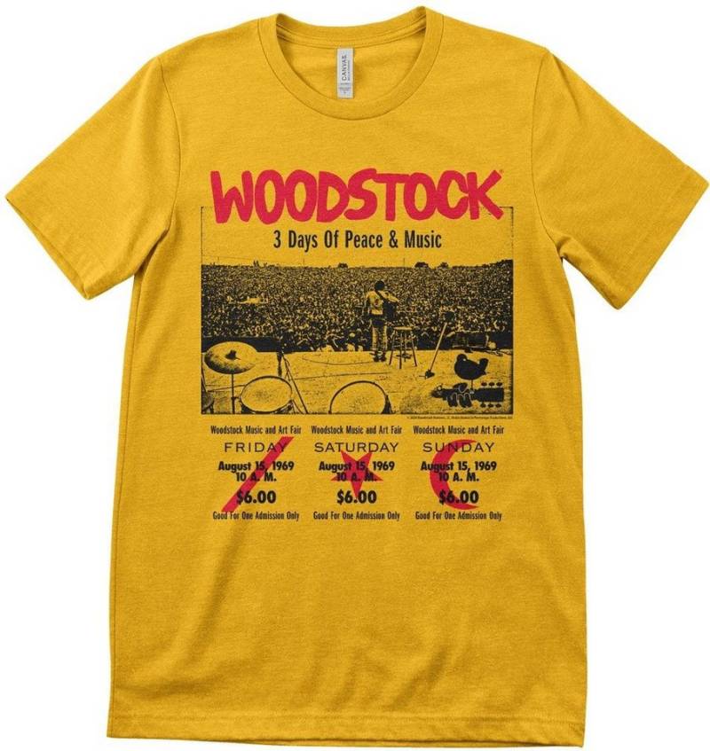 Woodstock T-Shirt 3 Day Ticket T-Shirt von Woodstock