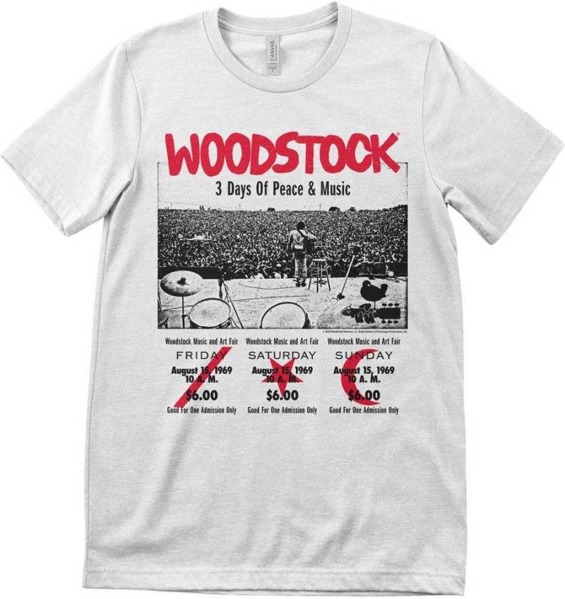 Woodstock T-Shirt 3 Day Ticket T-Shirt von Woodstock