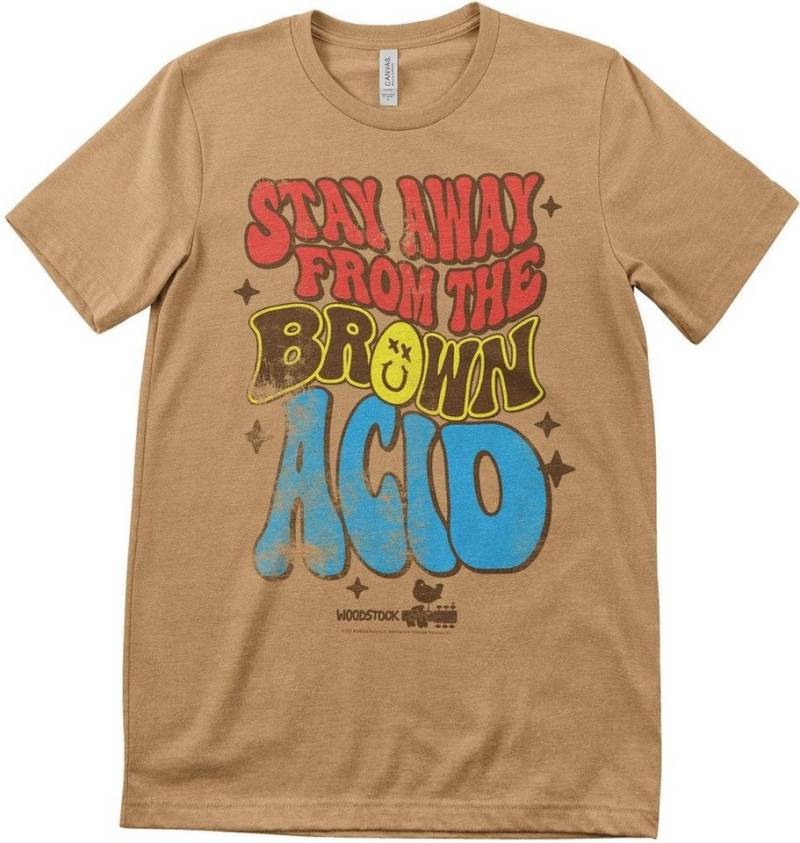 Woodstock T-Shirt Stay Away From The Brown Acid T-Shirt von Woodstock